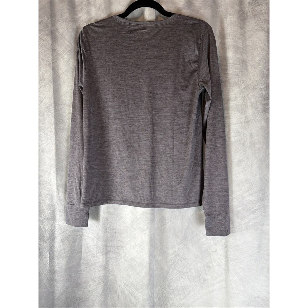 Eddie Bauer Women's Resolution Stretch Long-Sleeve T-Shirt Purple S Thumb Hole - Picture 7 of 8